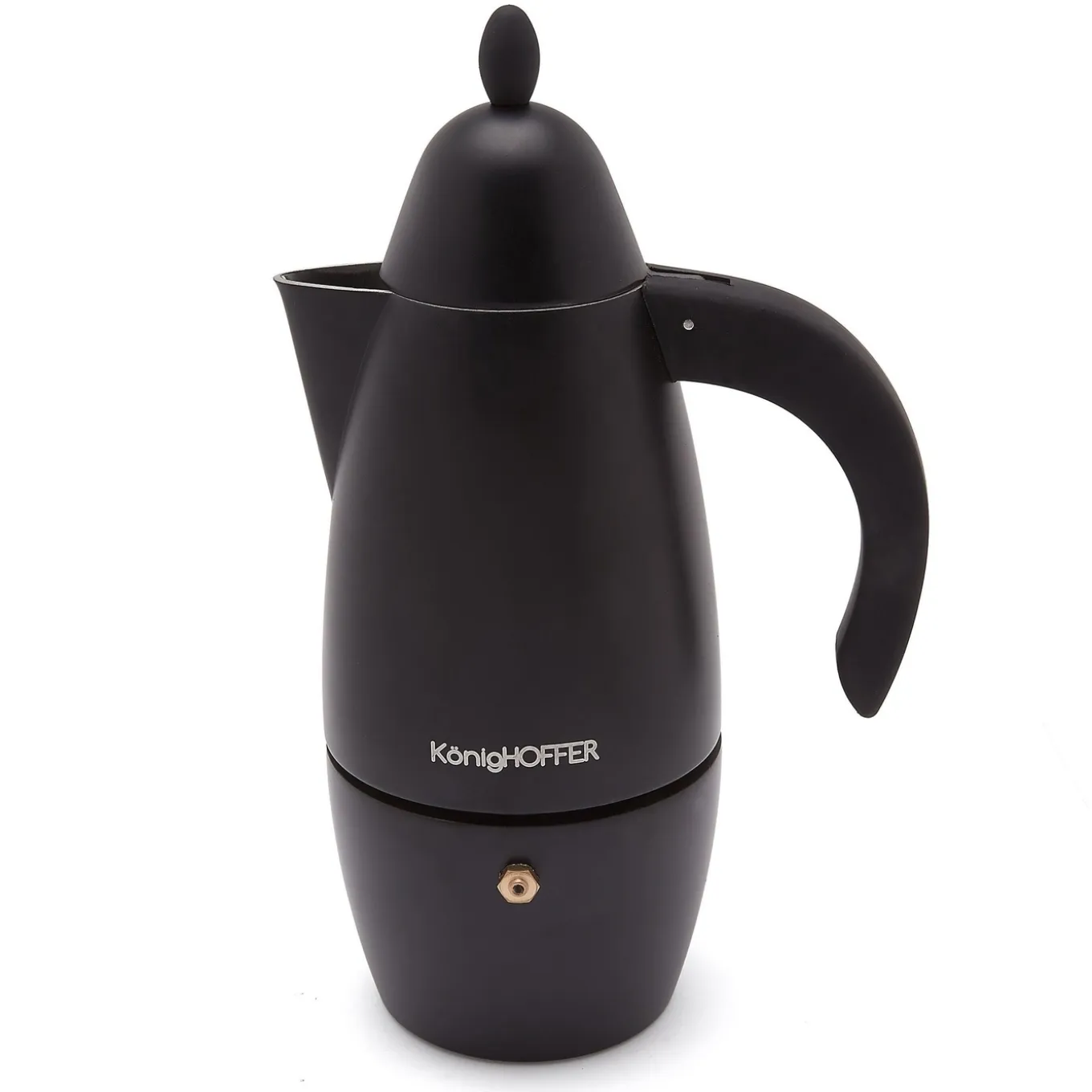 Aluminiowa kawiarka KönigHOFFER Prestigio Black 6 espresso