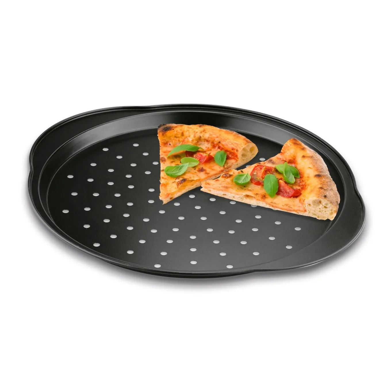 Blaszka do pizzy z uchwytami Konighoffer Black 37 x 33 cm