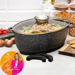 Brytfanna aluminiowa z aromatyzerem Konighoffer Pollo 8 l owalna