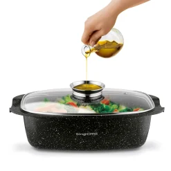 Brytfanna aluminiowa z powłoką ceramiczną i aromatyzerem Konighoffer Kingstone 5,5 l