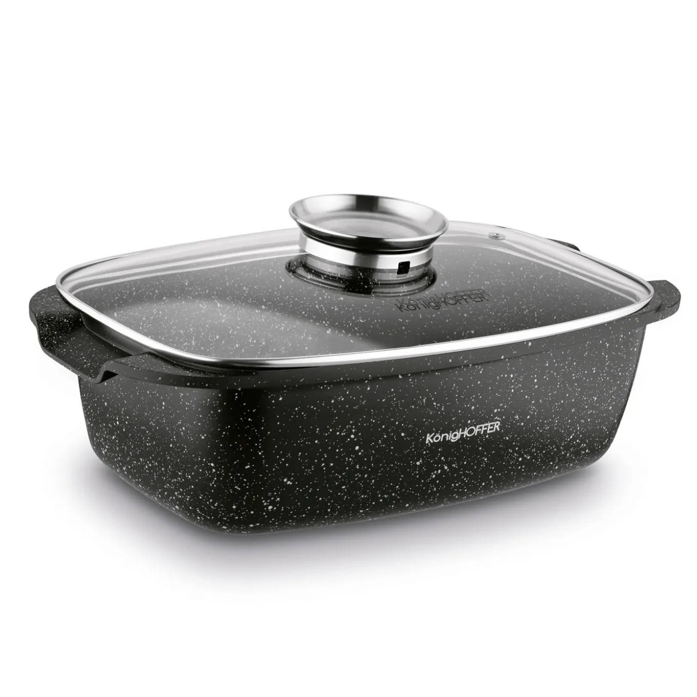 Brytfanna aluminiowa z powłoką ceramiczną i aromatyzerem Konighoffer Kingstone 5,5 l