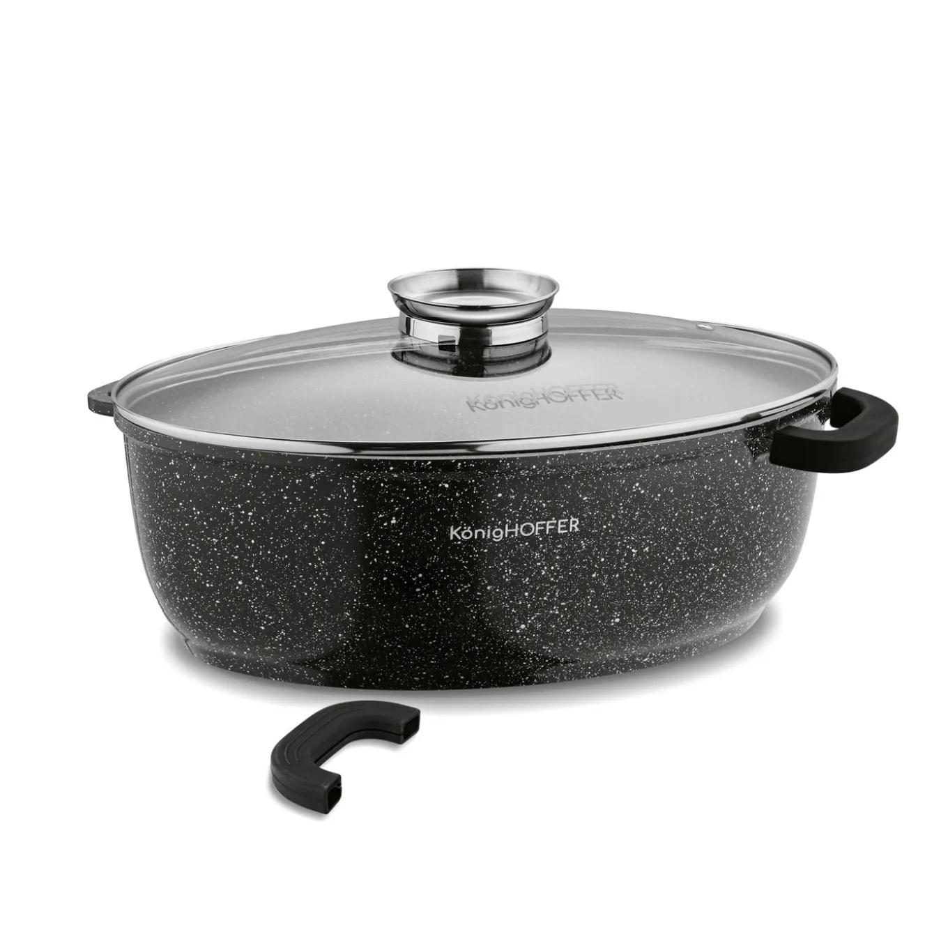 Brytfanna ceramiczna owalna Konighoffer Kingstone 8 l na indukcję