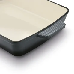 Brytfanna żeliwna emaliowana Konighoffer 39 x 23 x 7 cm szara