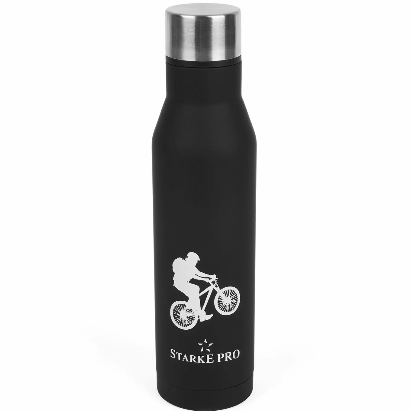 Butelka termiczna Starke Pro Explorer 500 ml czarna ze stali nierdzewnej