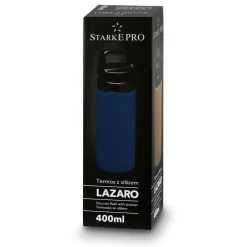 Butelka termiczna z sitkiem Starke Pro Lazaro 400 ml granatowa