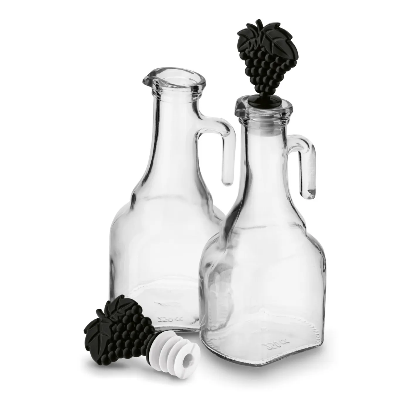 Butelki na oliwę szklane Sarina 250 ml 2 sztuki mix kolorów