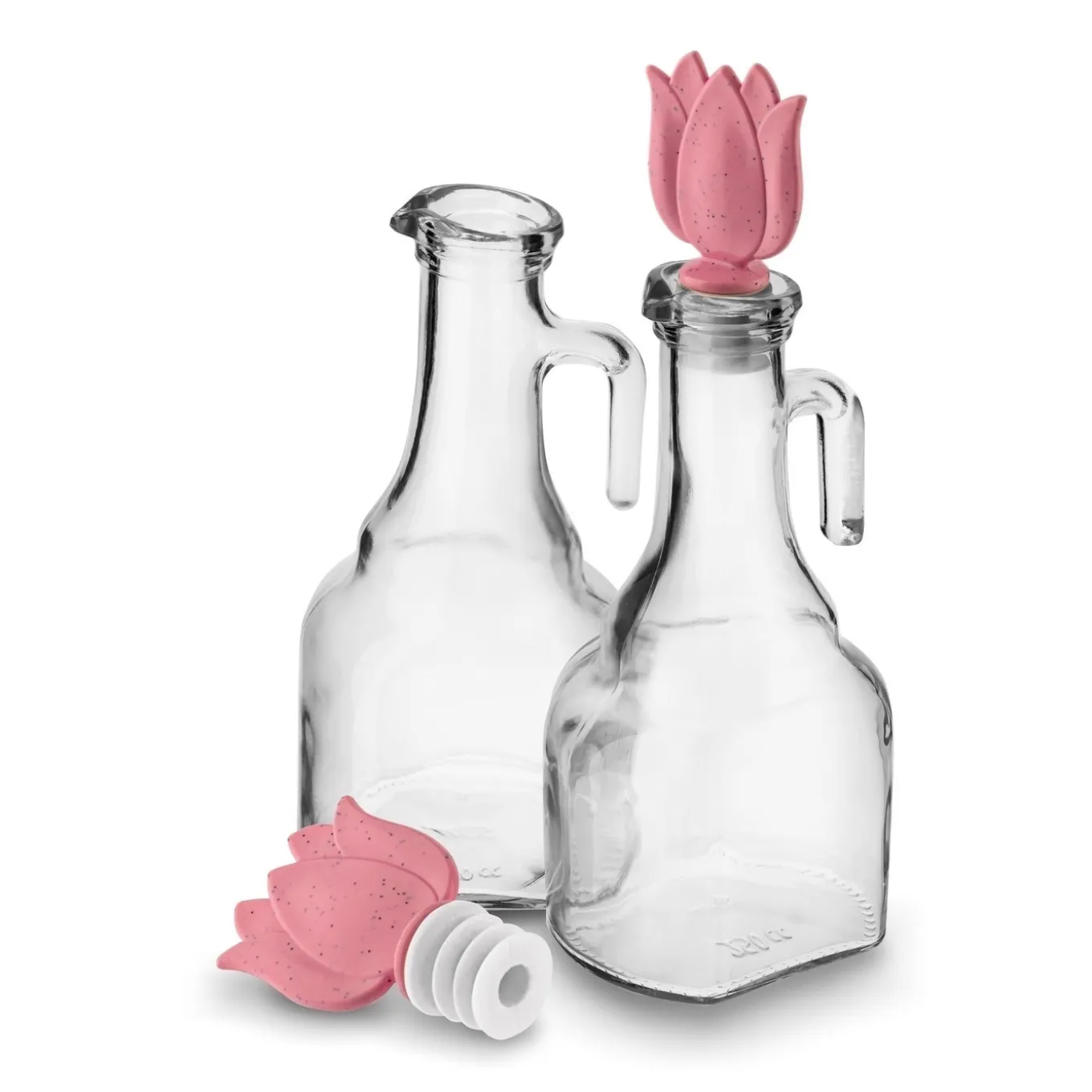 Butelki na oliwę szklane Sarina 250 ml 2 sztuki mix kolorów