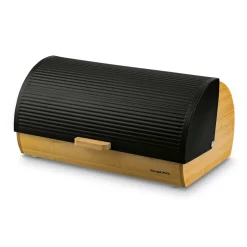 Chlebak bambusowy Konighoffer Fushion 36 x 22 x 17 cm czarny