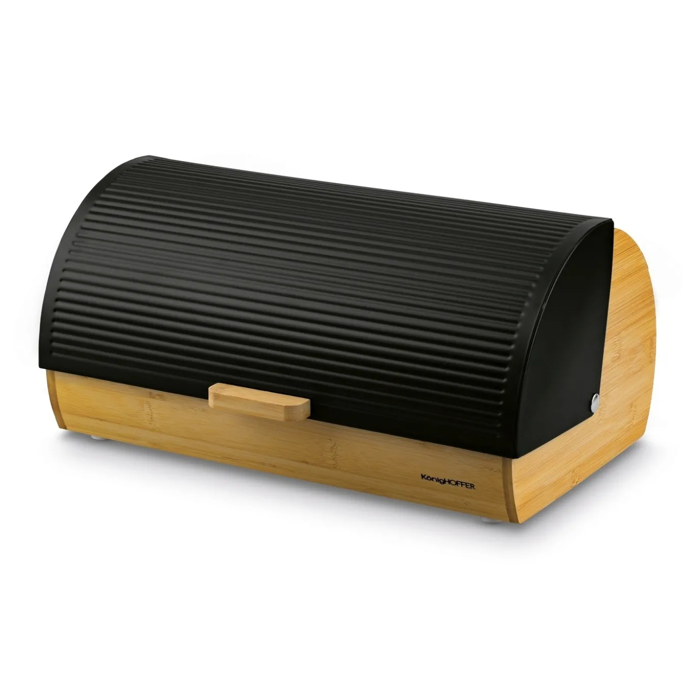 Chlebak bambusowy Konighoffer Fushion 36 x 22 x 17 cm czarny