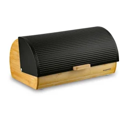 Chlebak bambusowy Konighoffer Fushion 36 x 22 x 17 cm czarny