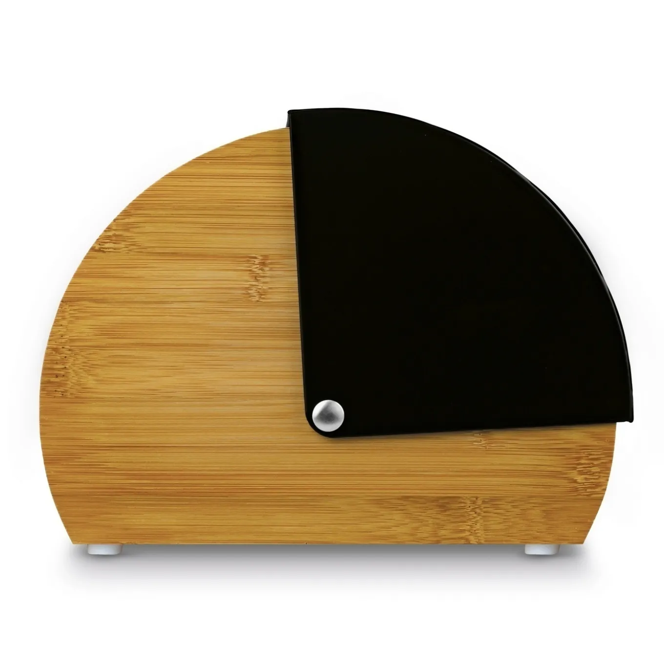 Chlebak bambusowy Konighoffer Nero 39 x 25,5 x 19 cm czarny