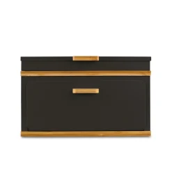 Chlebak stalowy dwupoziomowy Konighoffer Artesano 38 x 18 x 23 cm czarny