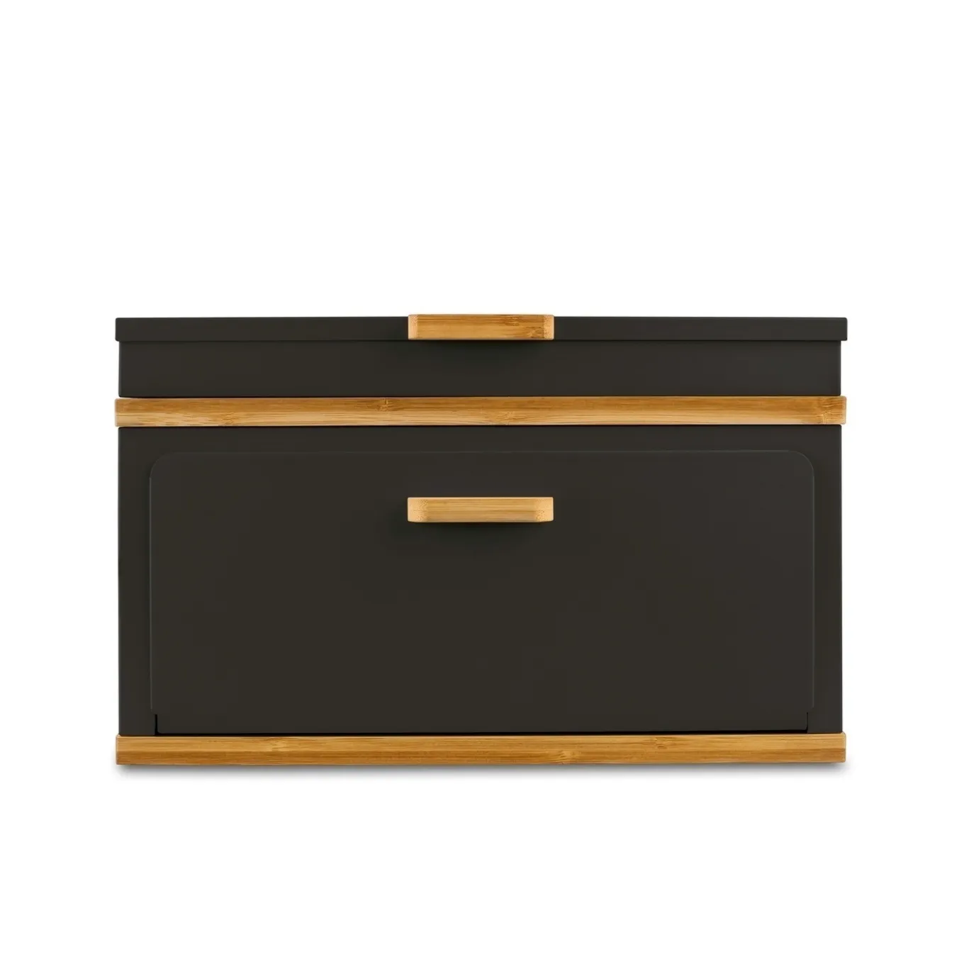 Chlebak stalowy dwupoziomowy Konighoffer Artesano 38 x 18 x 23 cm czarny