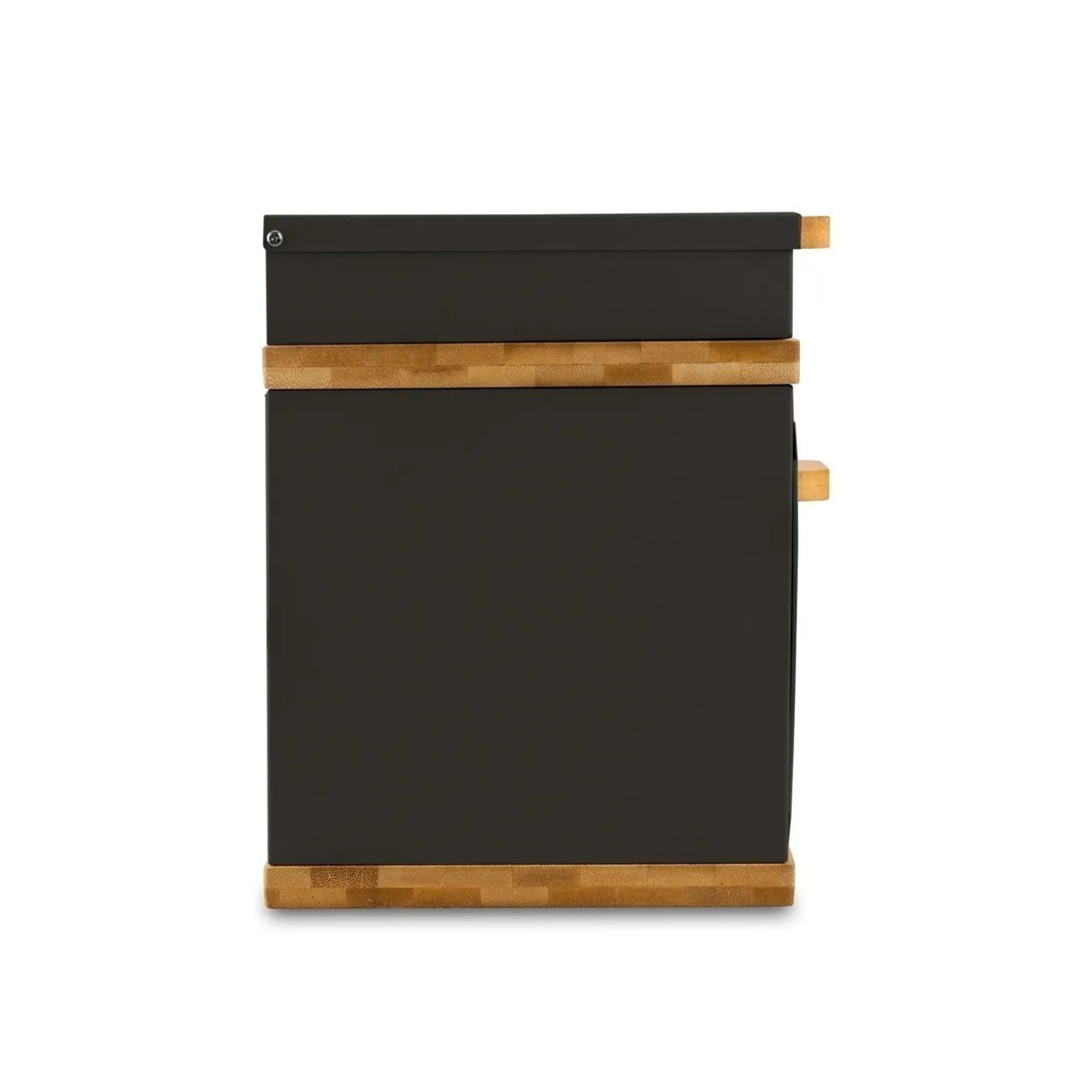 Chlebak stalowy dwupoziomowy Konighoffer Artesano 38 x 18 x 23 cm czarny