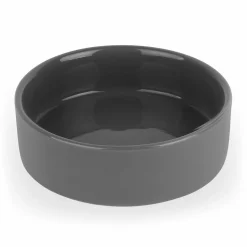 Cukiernica porcelanowa z pokrywką i łyżeczką Konighoffer 14,5 x 5 cm szara