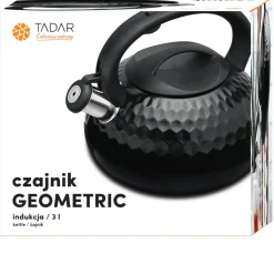 Czajnik na indukcję Tadar Geometric 3 l czarny