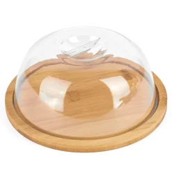 Deska bambusowa z kloszem Tadar 18,8 cm okrągła