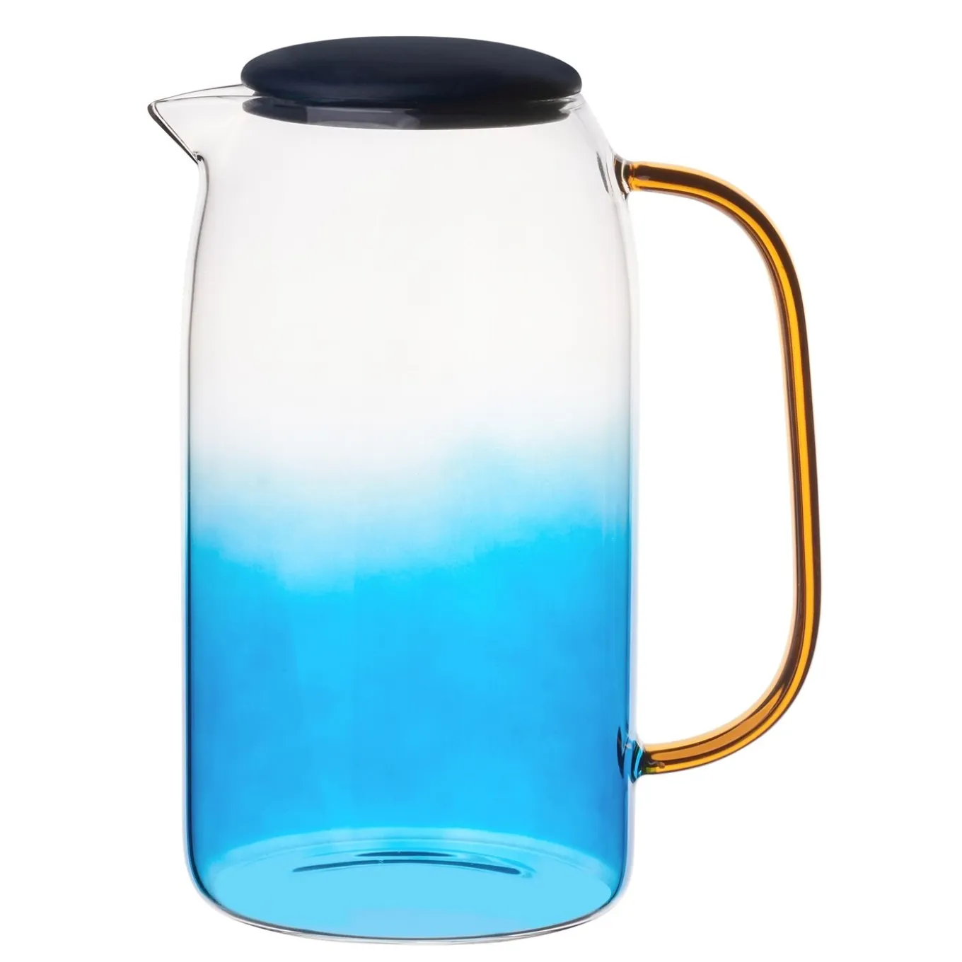 Dzbanek szklany Starke Pro Arube 1,5 l i 2 szklanki 300 ml niebieskie