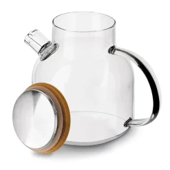 Dzbanek szklany ze spiralą i podgrzewaczem ceramicznym Tadar Nexo 1,3 l