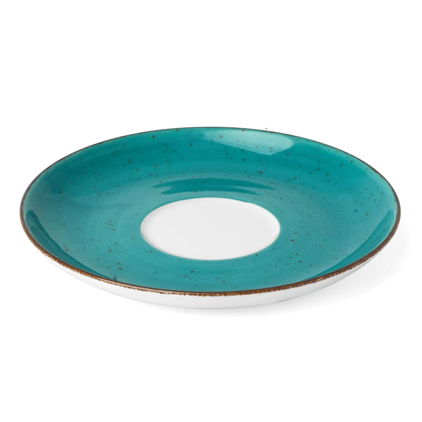 Filiżanka do kawy porcelanowa ze spodkiem Lubiana Boss 350 ml morski