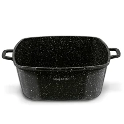 Garnek ceramiczny Konighoffer Kingstone 28 cm kwadratowy z aromatyzerem i 2 nakładki