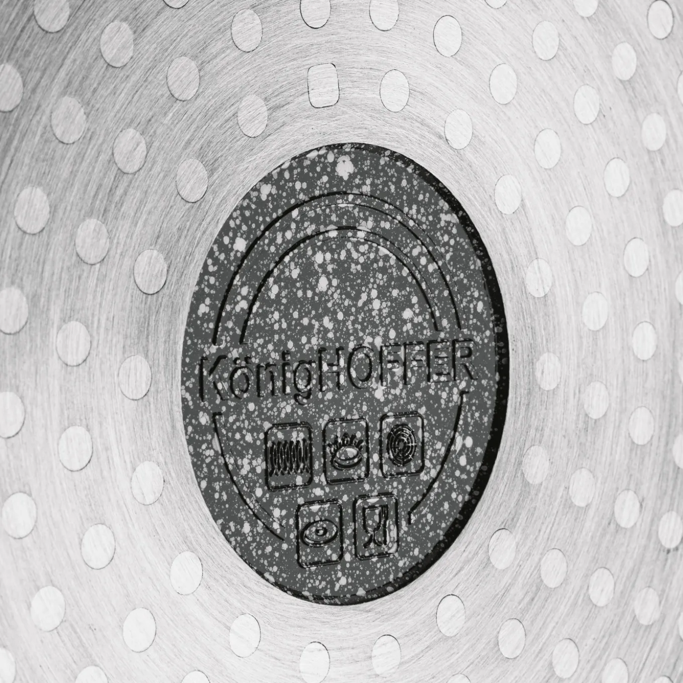Garnek ceramiczny Konighoffer Kingstone 28 cm kwadratowy z aromatyzerem i 2 nak艂adki