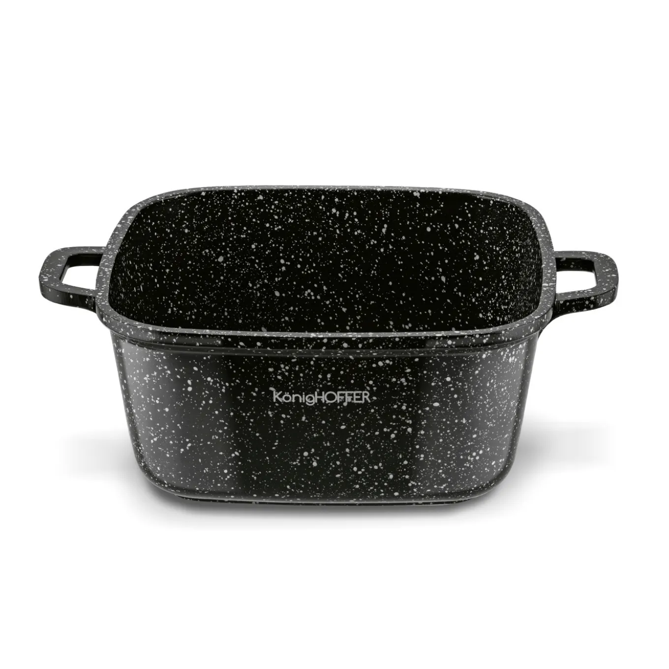 Garnek ceramiczny Konighoffer Kingstone 20 cm kwadratowy z aromatyzerem i 2 nakładki