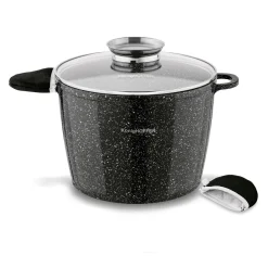 Garnek ceramiczny wysoki Konighoffer Kingstone 6,85 l okrągły z aromatyzerem i 2 nakładki