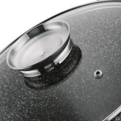 Garnek ceramiczny wysoki Konighoffer Kingstone 6,85 l okrągły z aromatyzerem i 2 nakładki
