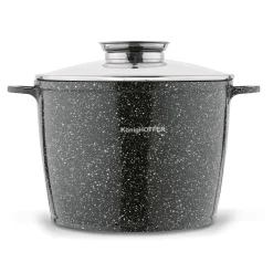 Garnek ceramiczny wysoki Konighoffer Kingstone 6,85 l okrągły z aromatyzerem i 2 nakładki