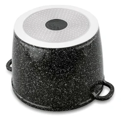Garnek ceramiczny wysoki Konighoffer Kingstone 6,85 l okrągły z aromatyzerem i 2 nakładki
