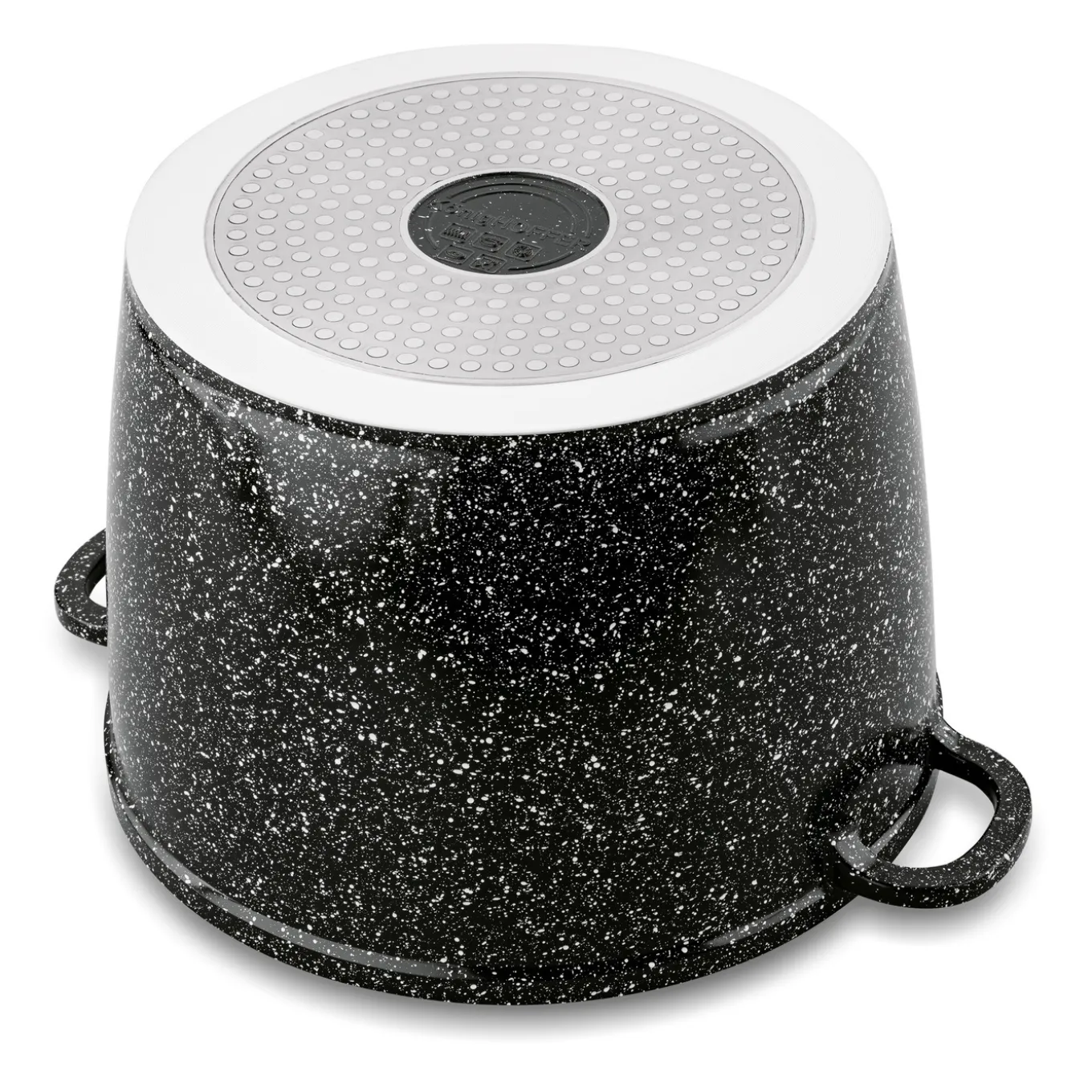 Garnek ceramiczny wysoki Konighoffer Kingstone 6,85 l okrągły z aromatyzerem i 2 nakładki
