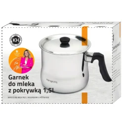 Garnek do mleka z gwizdkiem i pokrywką Konighoffer 1,5 l indukcja