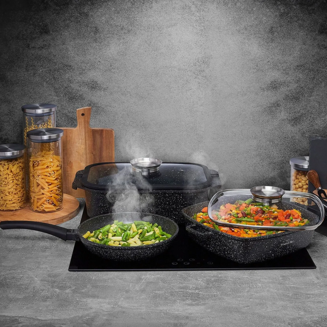 Garnek na indukcję non-stick Starke Pro Chelsea 6,85 l wysoki