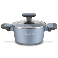 Garnek na indukcję non stick z pokrywką Starke Pro Double 1,45 l