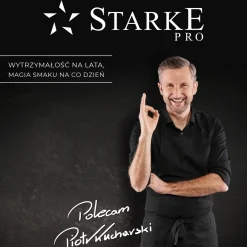 Garnek na indukcję non stick z pokrywką Starke Pro Double 1,45 l