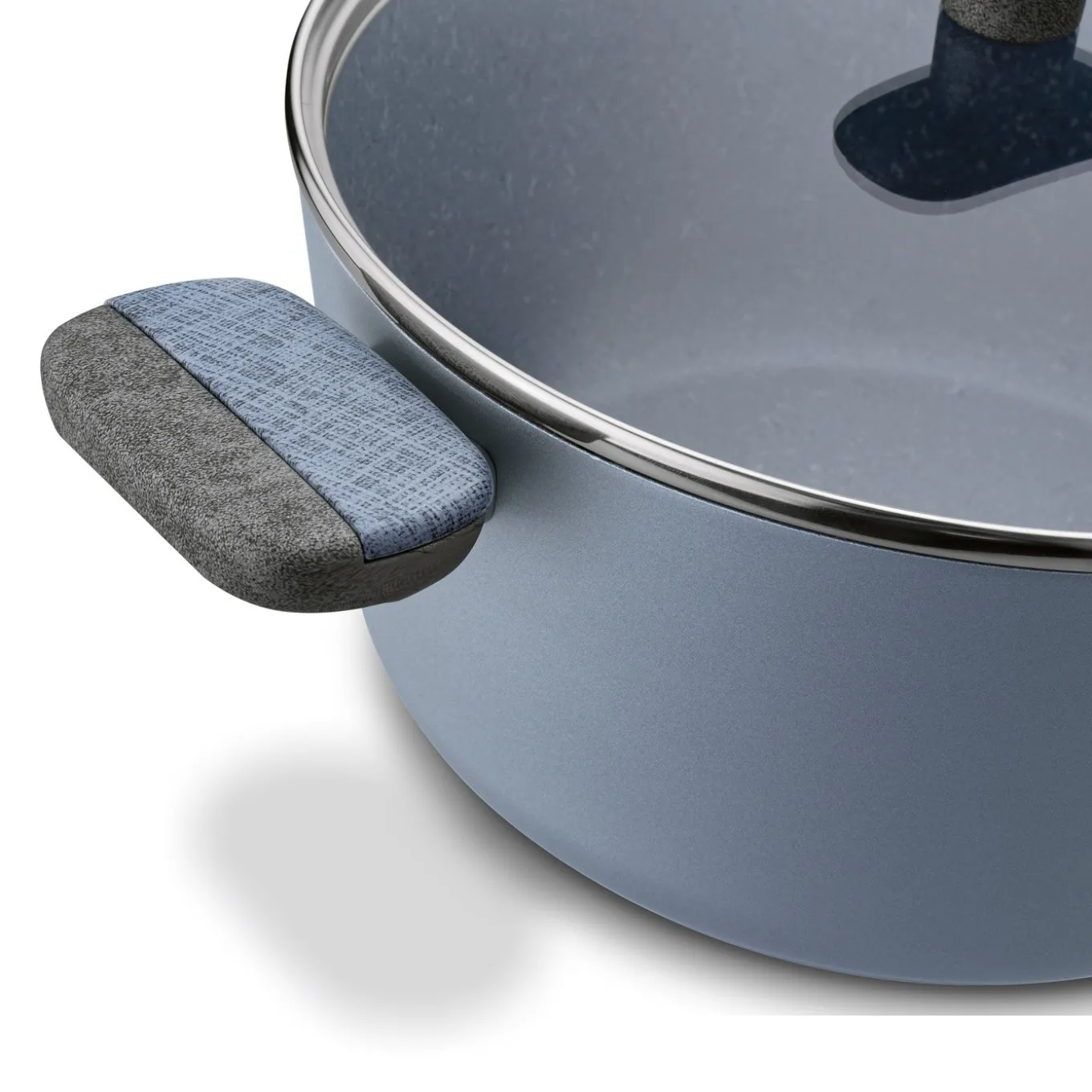Garnek na indukcję non stick z pokrywką Starke Pro Double 4,4 l