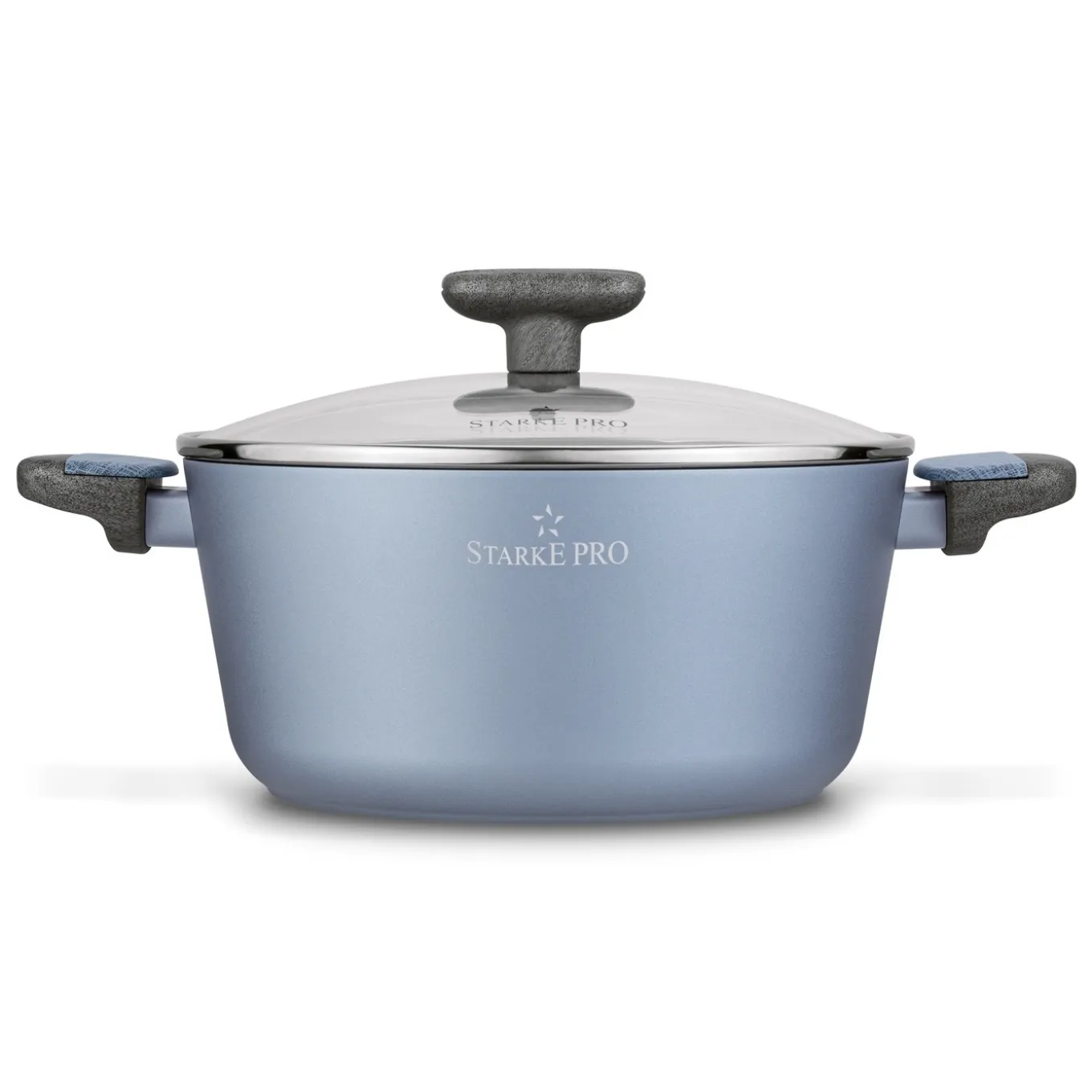 Garnek na indukcję non stick z pokrywką Starke Pro Double 4,4 l