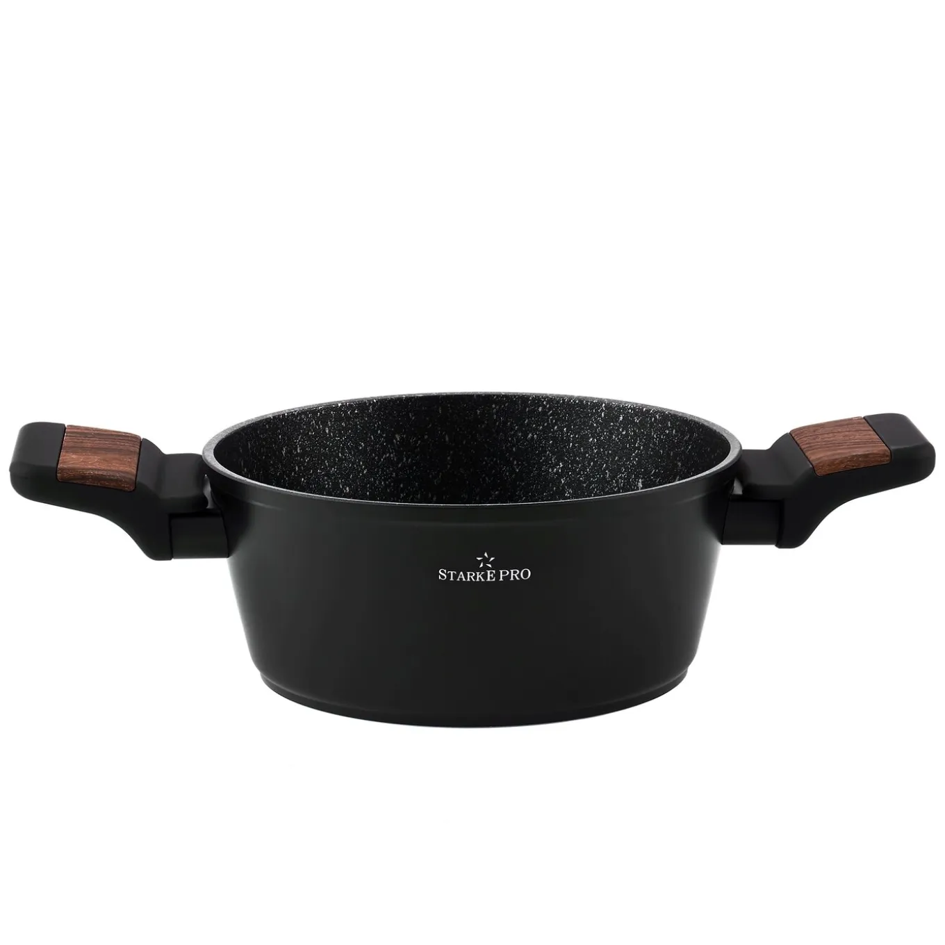 Garnek na indukcję non-stick z pokrywką Starke Pro Archie Wooden 1,6 l