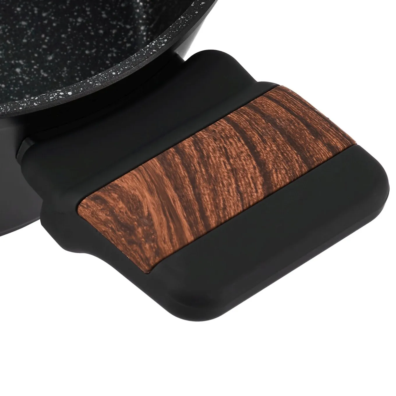Garnek na indukcję non-stick z pokrywką Starke Pro Archie Wooden 1,6 l