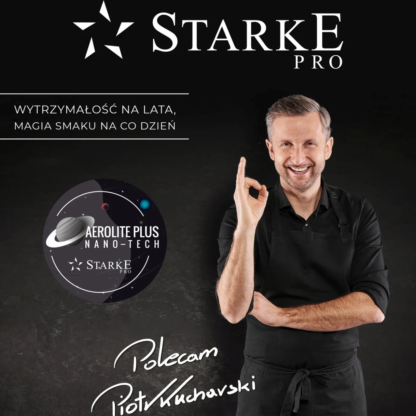Garnek na indukcję non-stick z pokrywką Starke Pro Archie Wooden 1,6 l