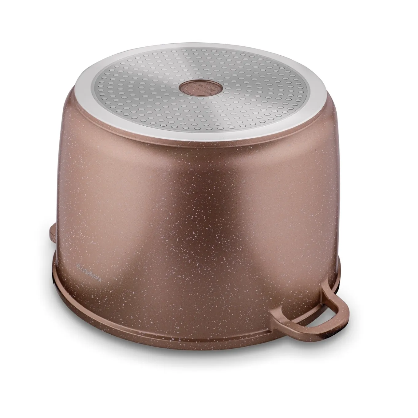 Garnek na indukcję wysoki Konighoffer Pollo Rose Gold 10 l i 2 nakładki