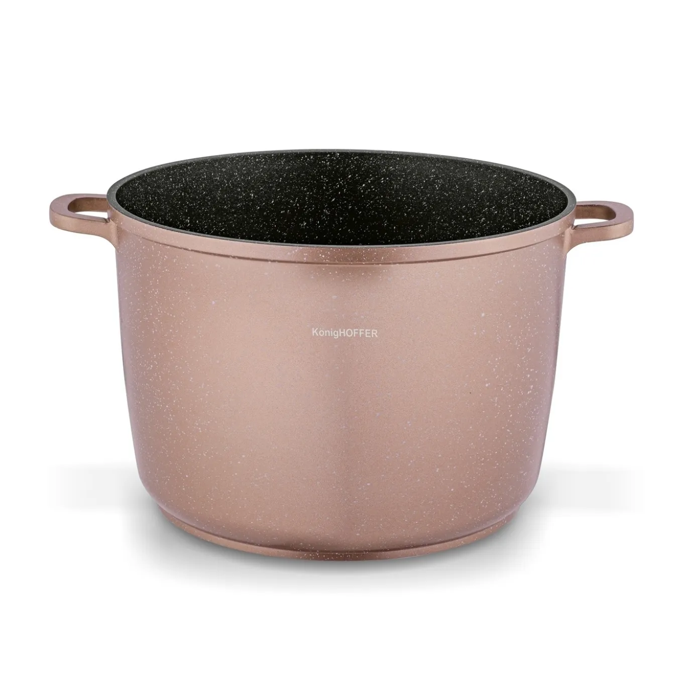 Garnek na indukcję wysoki Konighoffer Pollo Rose Gold 10 l i 2 nakładki