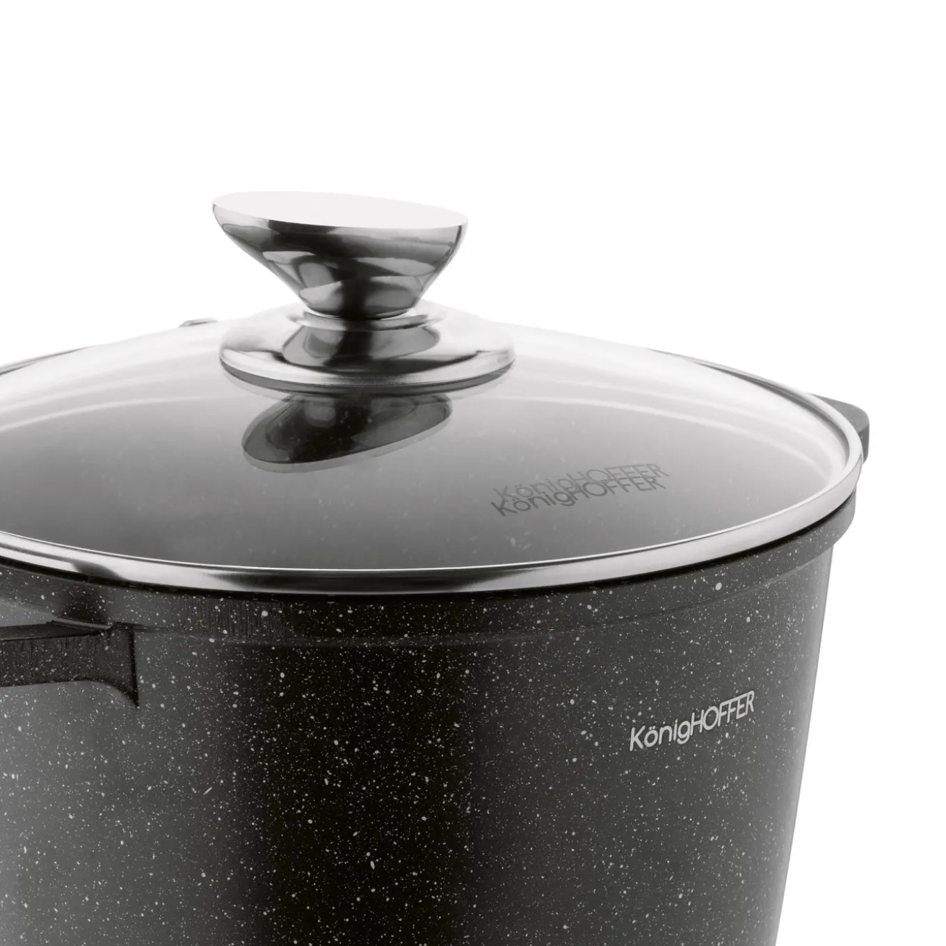 Garnek na indukcję wysoki Konighoffer Pollo 4 l i 2 nakładki