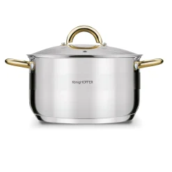 Garnek na indukcję ze stali nierdzewnej Konighoffer Faro Gold 9,2 l