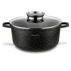 Garnek na indukcję z pokrywką Konighoffer Pollo Black 4,5 l