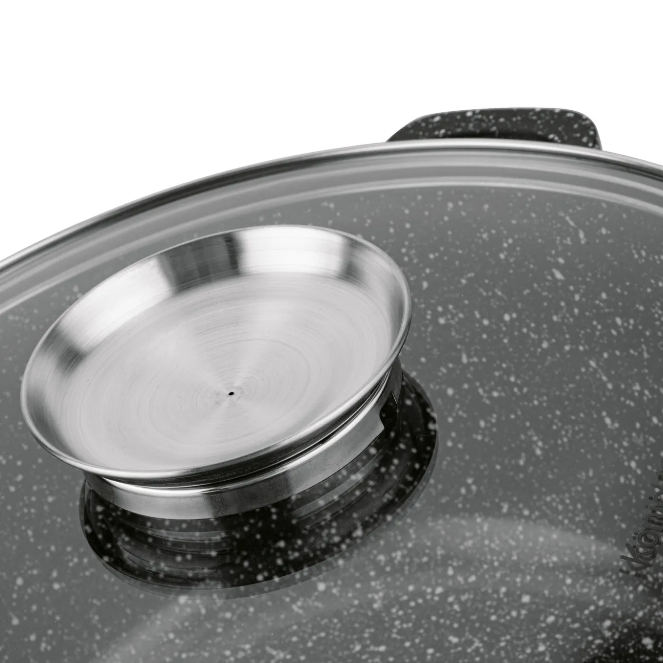 Garnek na indukcję z pokrywką Konighoffer Pollo Black 4,5 l