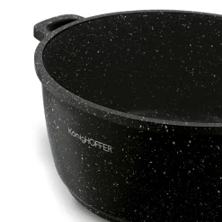 Garnek na indukcję z pokrywką Konighoffer Pollo Black 4,5 l