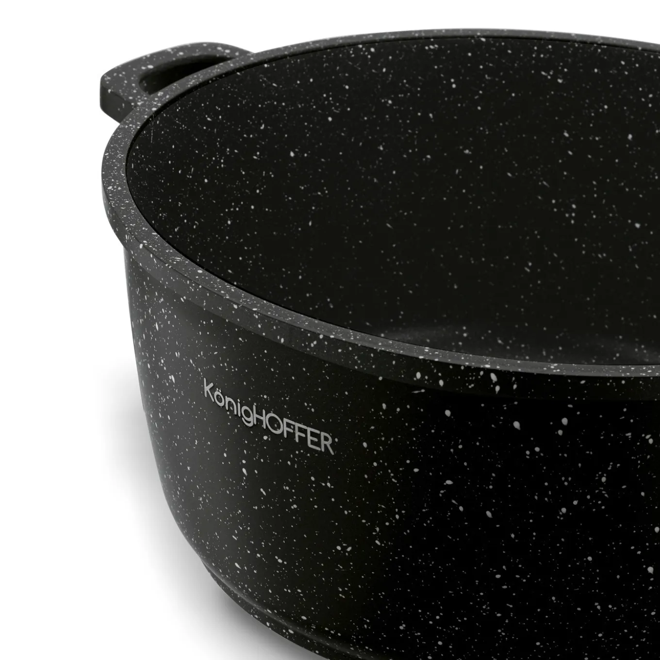 Garnek na indukcję z pokrywką Konighoffer Pollo Black 4,5 l