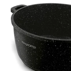 Garnek na indukcję z pokrywką Konighoffer Pollo Black 2,3 l